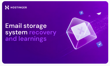 Email storage system recovery graphic