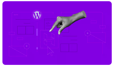 Abstract WordPress interface illustration